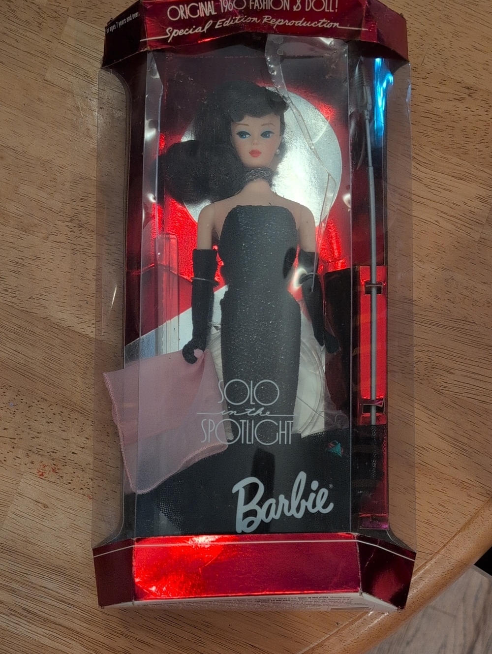 Barbie Red Metallic Logo Display